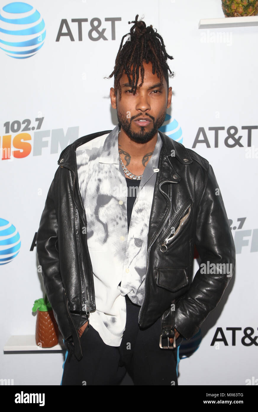 Los Angeles, Ca, USA. 2nd June, 2018. Miguel at iHeartRadio Wango Tango by AT&T at Banc of California Stadium in Los Angeles, California on June 2, 2018. Credit: MediaPunch Inc/Alamy Live News Stock Photo