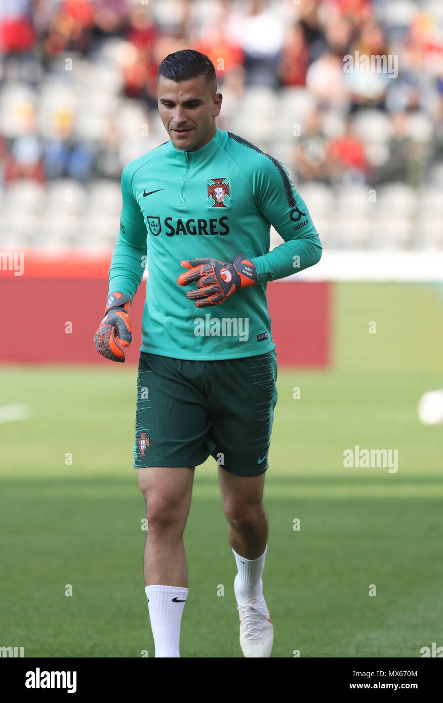 Brussels, Belgium. 2nd Jun, 2018. Anthony Lopes (Portugal) during the 2018 FIFA Friendly Game football match between Belgium and Portugal on June 2, 2018 at the King Baudouin Stadium in Brussels, Belgium - Photo Laurent Lairys / DPPI Credit: Laurent Lairys/Agence Locevaphotos/Alamy Live News Stock Photo