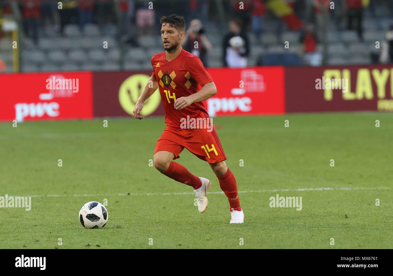 Brussels, Belgium. 2nd Jun, 2018. Dries Mertens (Belgium) during the 2018 FIFA Friendly Game football match between Belgium and Portugal on June 2, 2018 at the King Baudouin Stadium in Brussels, Belgium - Photo Laurent Lairys / DPPI Credit: Laurent Lairys/Agence Locevaphotos/Alamy Live News Stock Photo