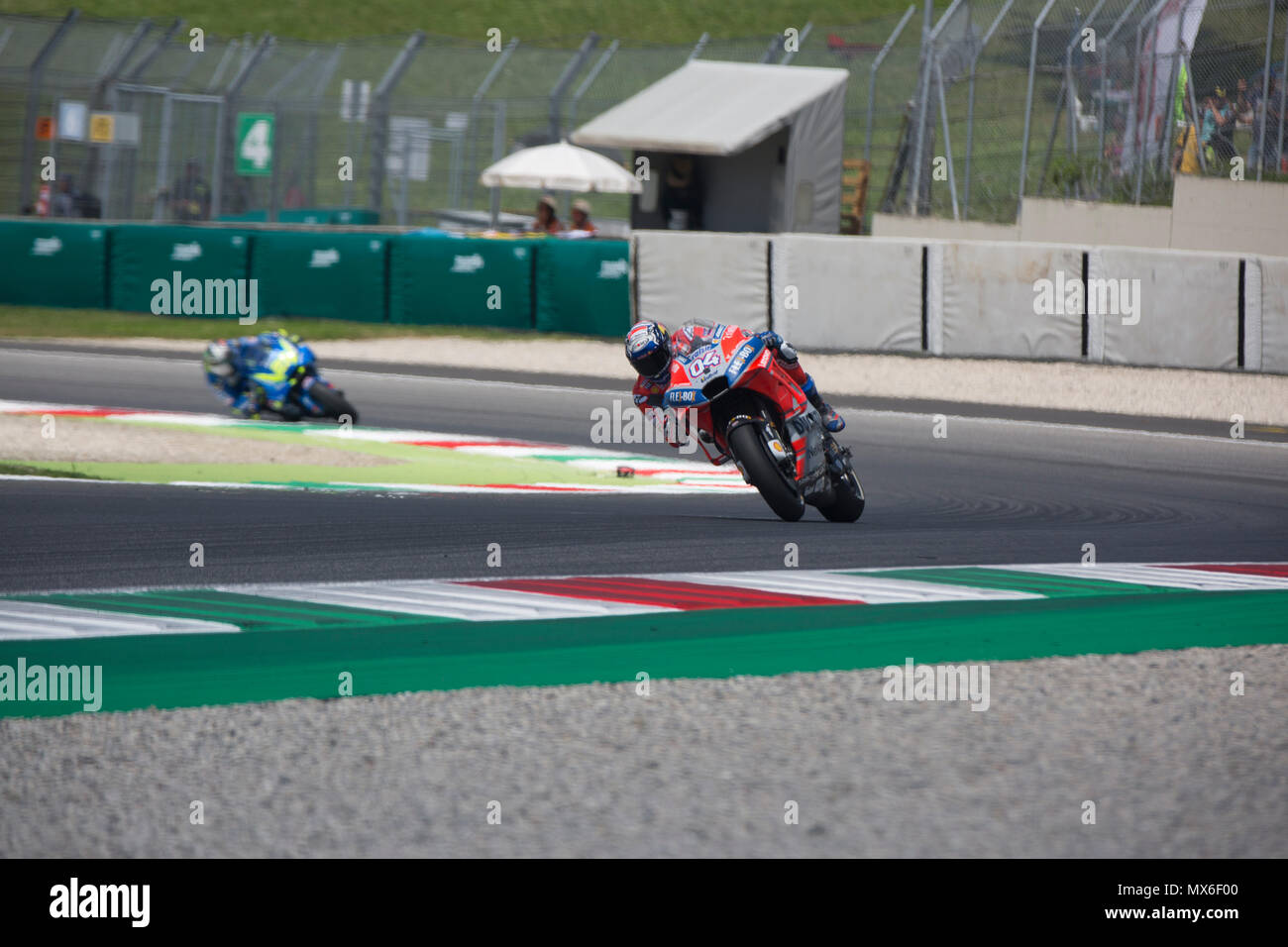 Scarperia, Italy. 3rd Jun, 2018. 04Andrea DOVIZIOSOITADucati TeamDucati during Race MotoGP  at the Mugello International Cuircuit for the sixth round of MotoGP World Championship Gran Premio d'Italia Oakley on June 3, 2018 in Scarperia, Italy Credit: Fabio Averna/Alamy Live News Stock Photo