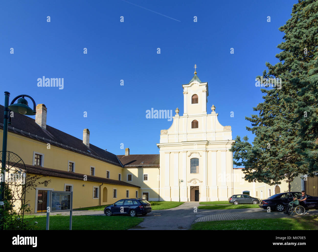Mannersdorf an der Rabnitz: monastery church Klostermarienberg in Austria, Burgenland, Mittelburgenland Stock Photo