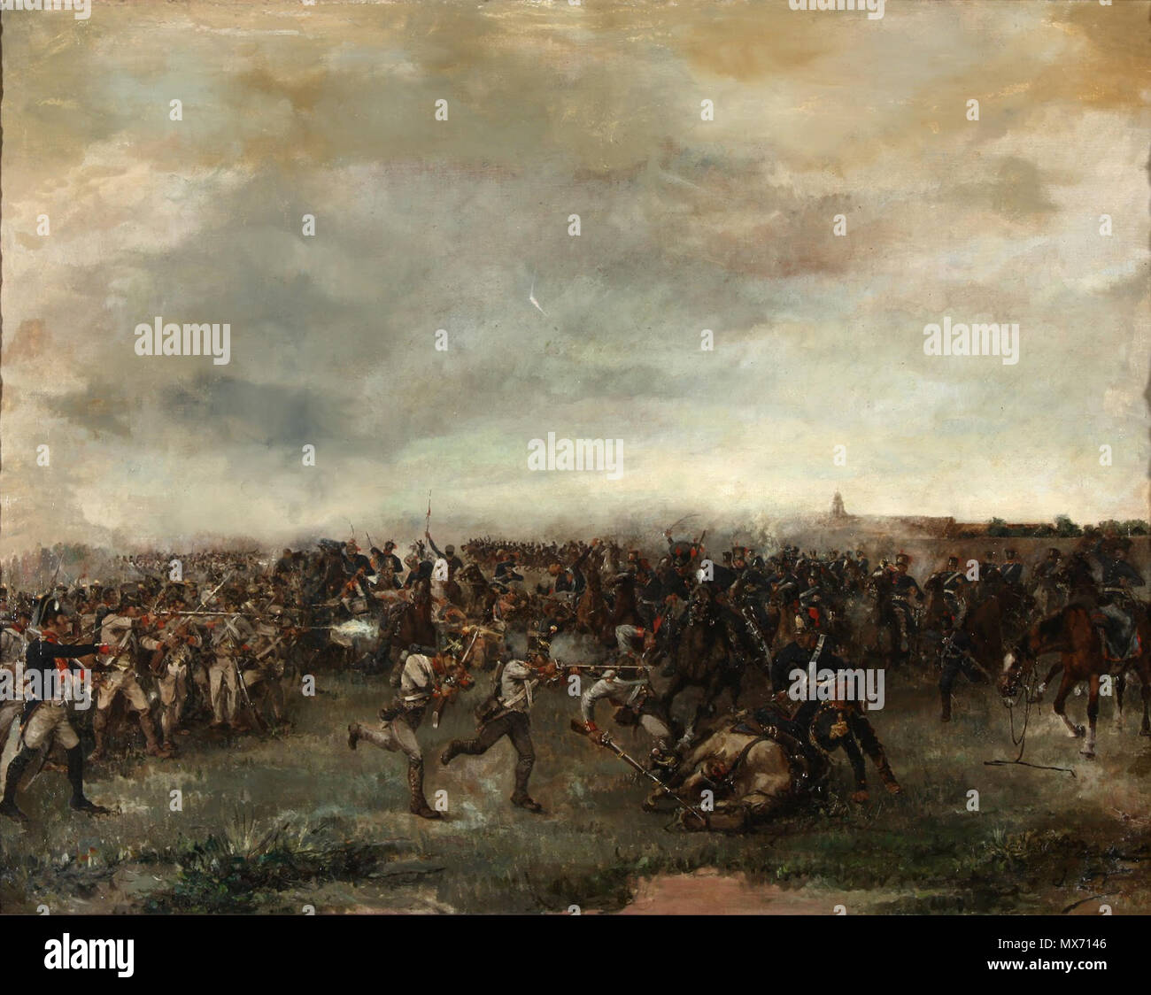 . Español Batalla de San Lorenzo . 1890. Julio Fernánez Villanueva