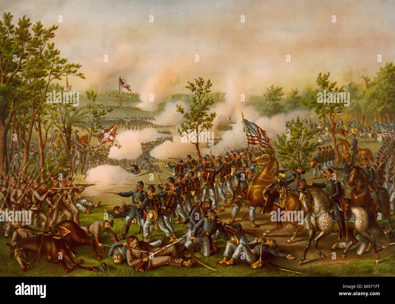 . Battle of Atlanta during US Civil War 75 Battle of Atlanta Stock Photo