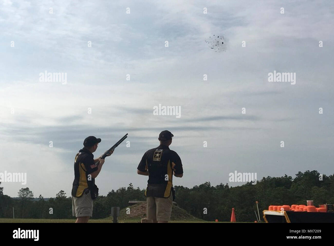 Fort Benning, Ga. USAMU Shotgun Team’s Sgt. 1st Class Joshua Richmond and Sgt. 1st Class Glenn