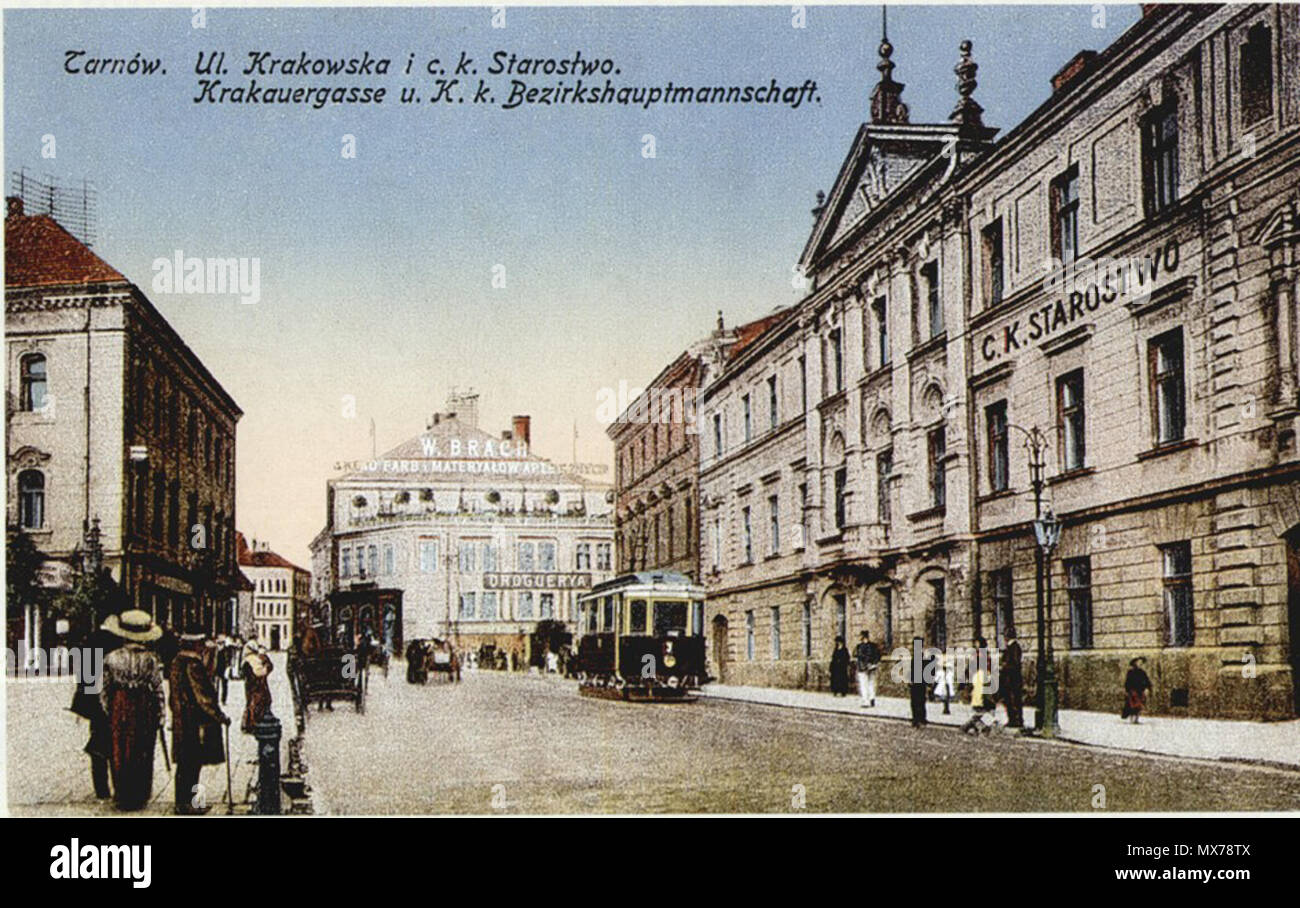 . English: Imperial and Royal Starostwo in Tarnów. Polski: C.K. Starostwo w Tarnowie. . N/N 132 Ck starostwo tarnow Stock Photo