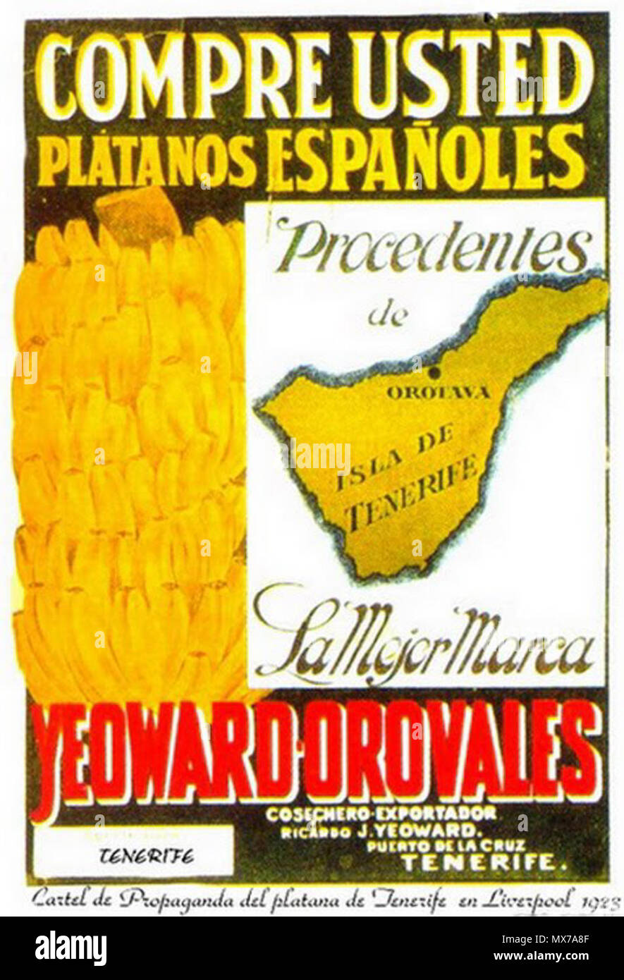. Español: Publicidad en Liverpool, 1923 . 12 June 2014, 01:44:58. Unknown 140 Comercio Propaganda (1923) Stock Photo