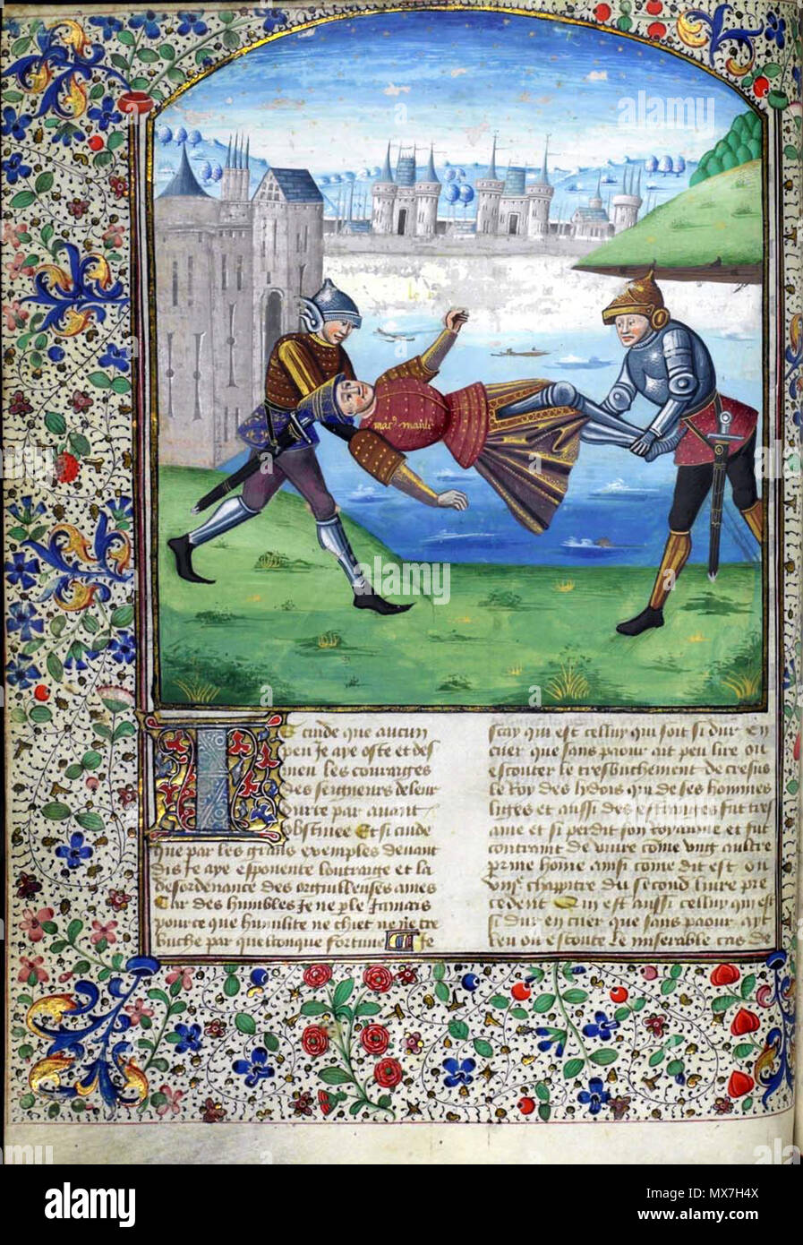 . De casibus. The fate of Marcus Manlius (vol. 1: folio 109r) . 15th century. anonimous 155 De casibus 04 Stock Photo