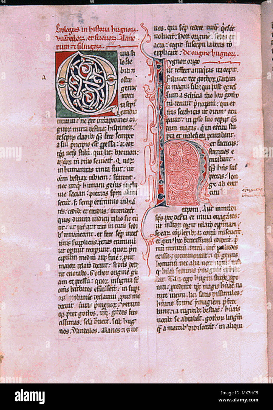 . Latina: Manuscrito de De rebus Hispaniae . 13th century. Rodrigo ...
