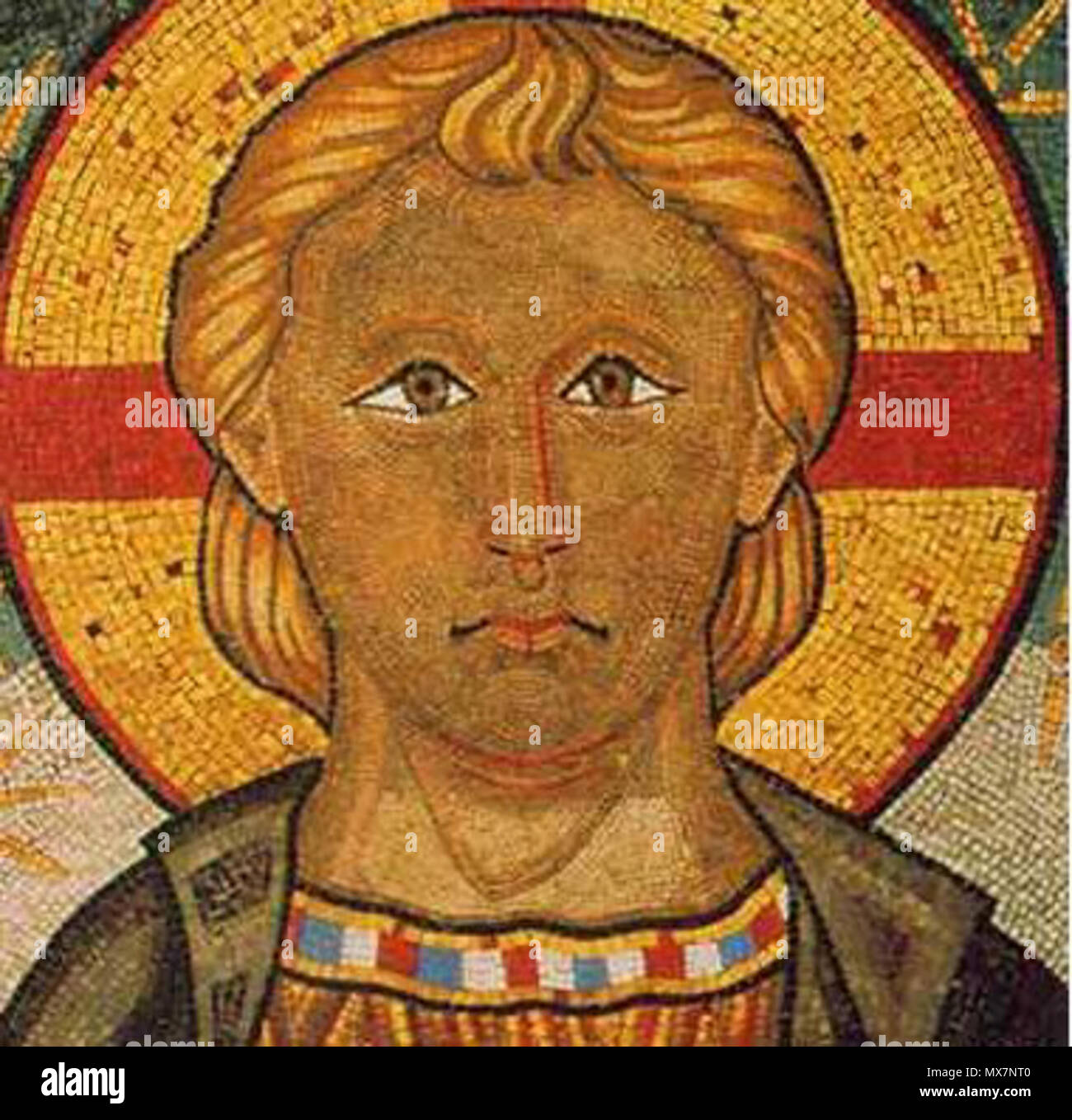 . English: Emmanuel (Mosaic in Basilica di San Marco) . 13th century. anonimous master 186 Emmanuel (San Marco) Stock Photo