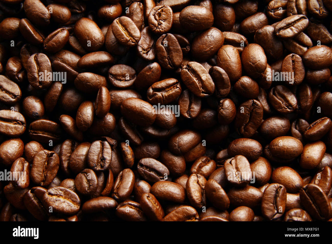 Coffee beans as background Stock Photo