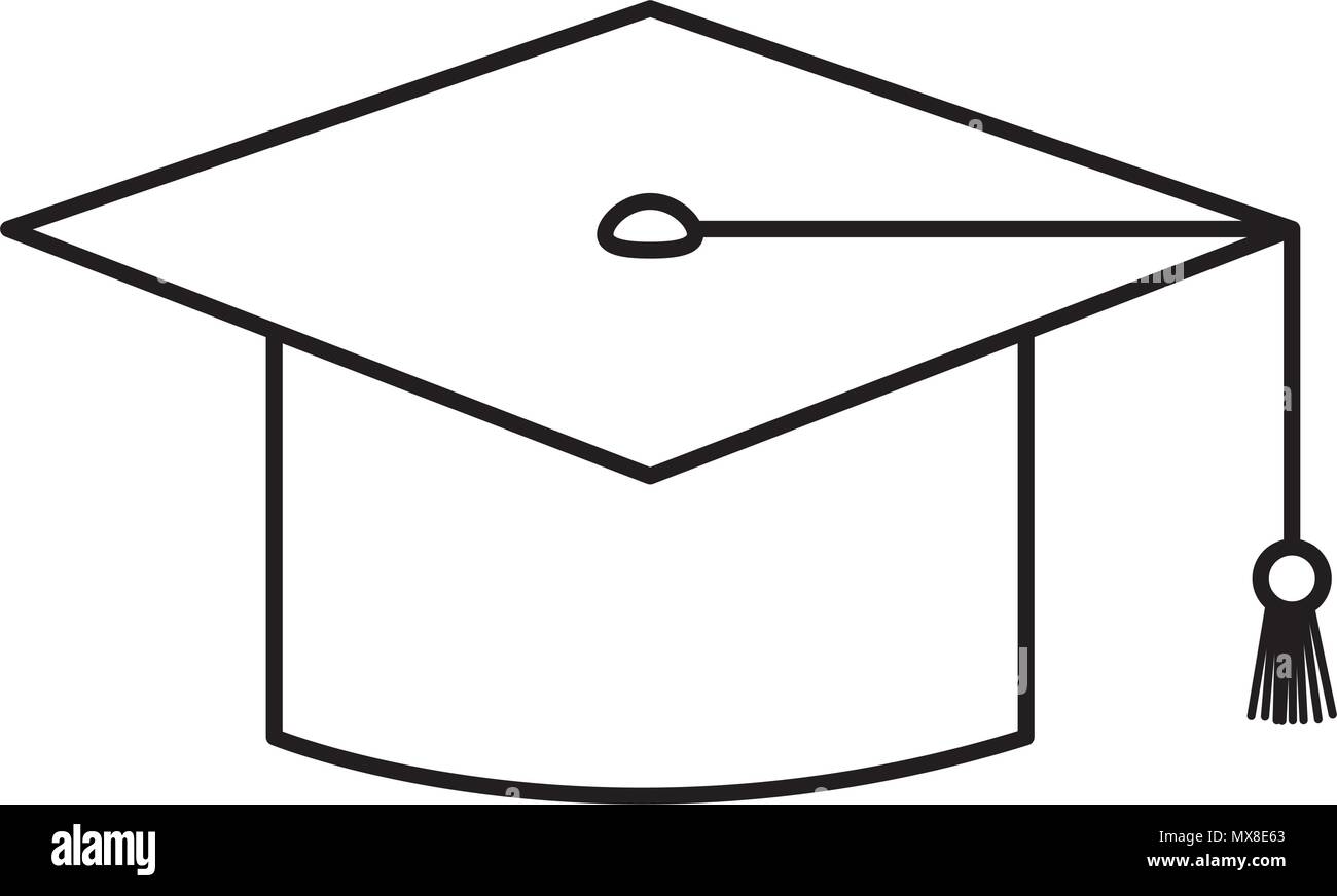 graduation hat isolated icon Stock Vector Image & Art - Alamy