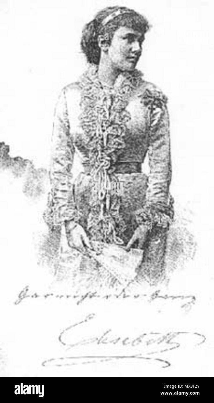 . Deutsch: Elisabeth Prinzessin zu Wied-Neuwied (Carmen Sylva) . circa 1865. Unknown 184 Elisabeth Prinzessin zu Wied-Neuwied Stock Photo