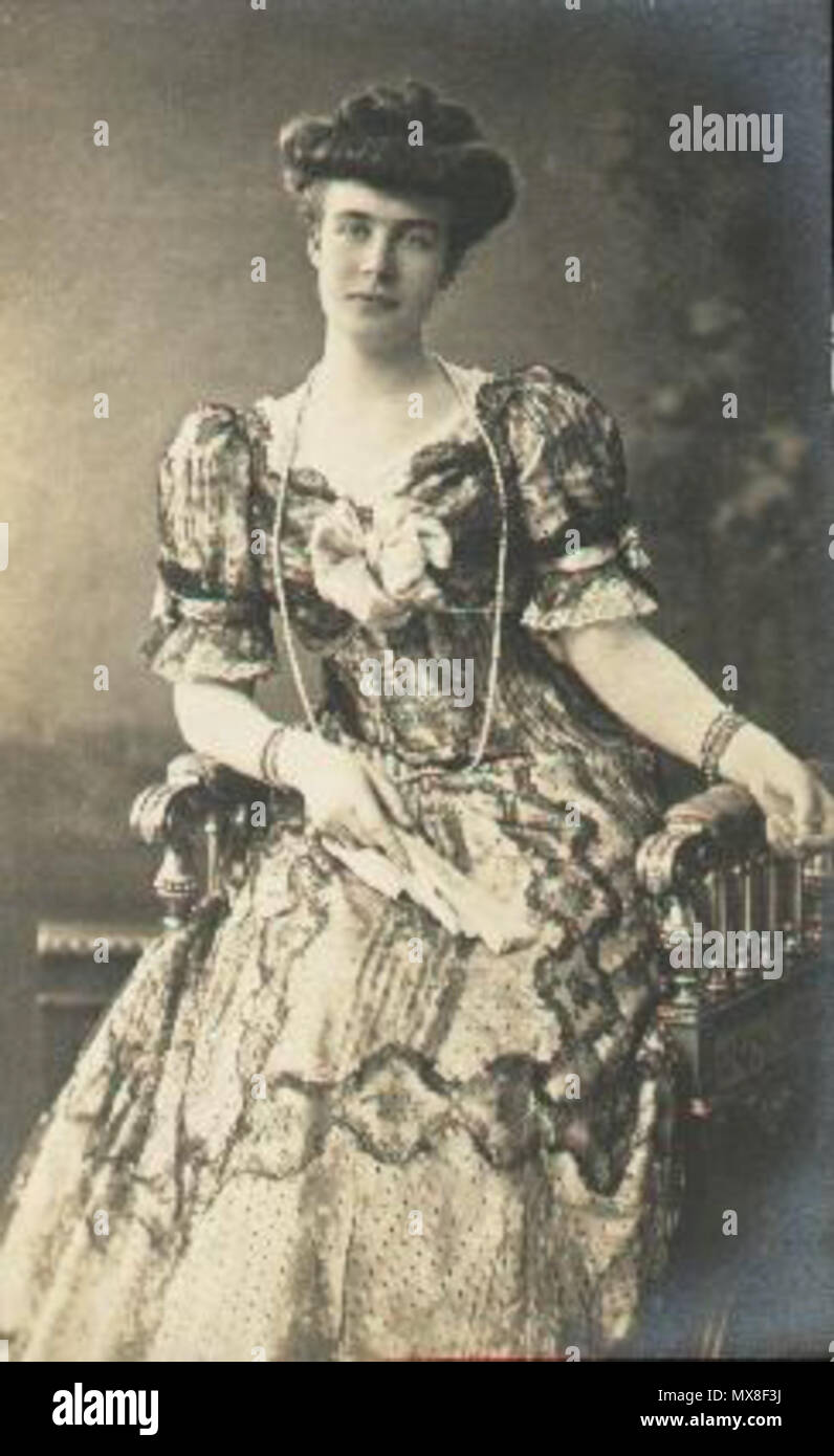 . English: Princess Elisabeth of Anhalt (1857-1933) . circa 1880. Unknown 184 Elisabeth von Mecklenburg-Strelitz Stock Photo