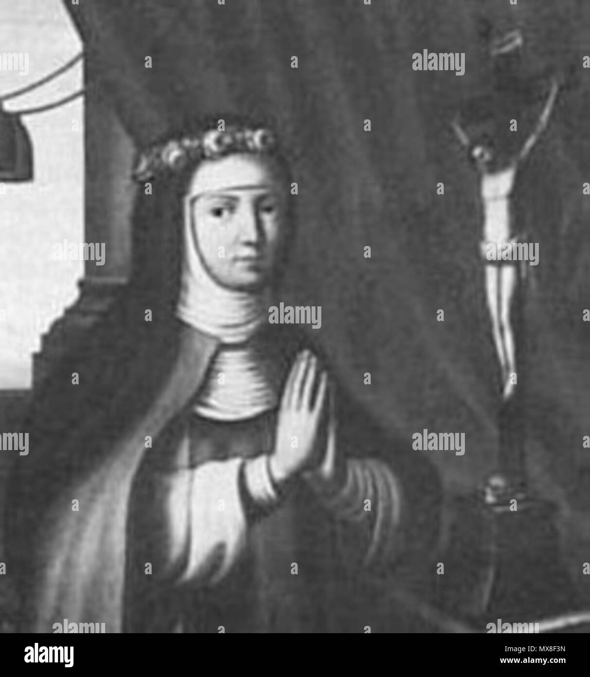 . Elisabeth von Rantzau (1624-1706) als Annuntiatin . circa 1700. Unknown 184 Elisabeth von Rantzau Stock Photo
