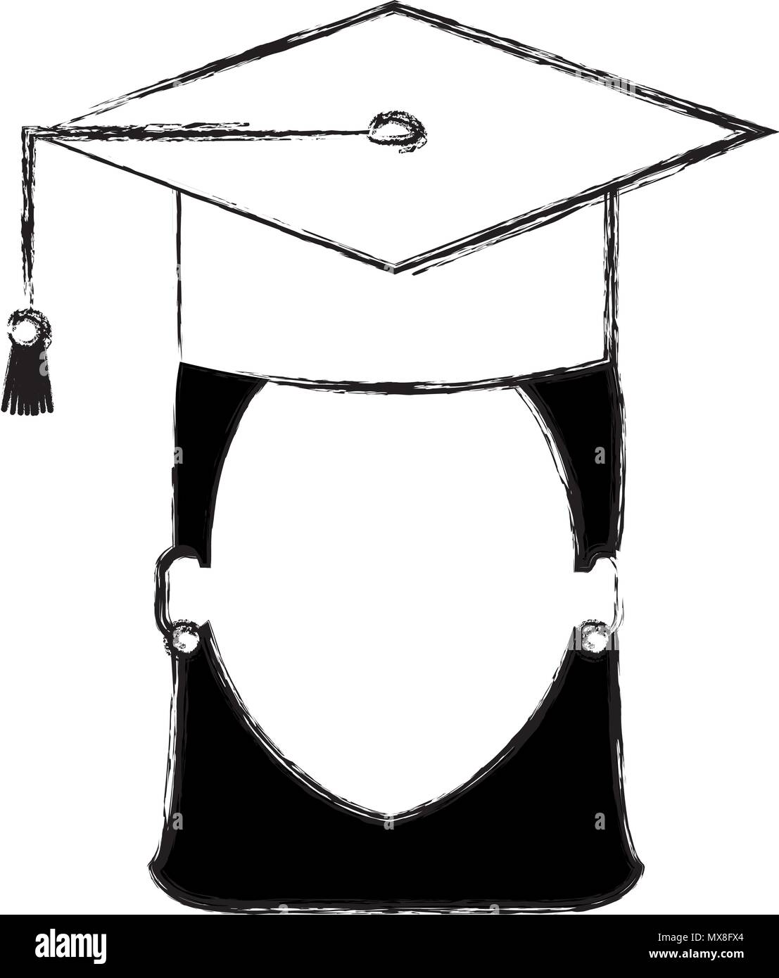 woman student graduating with uniform Stock Vector Image & Art - Alamy