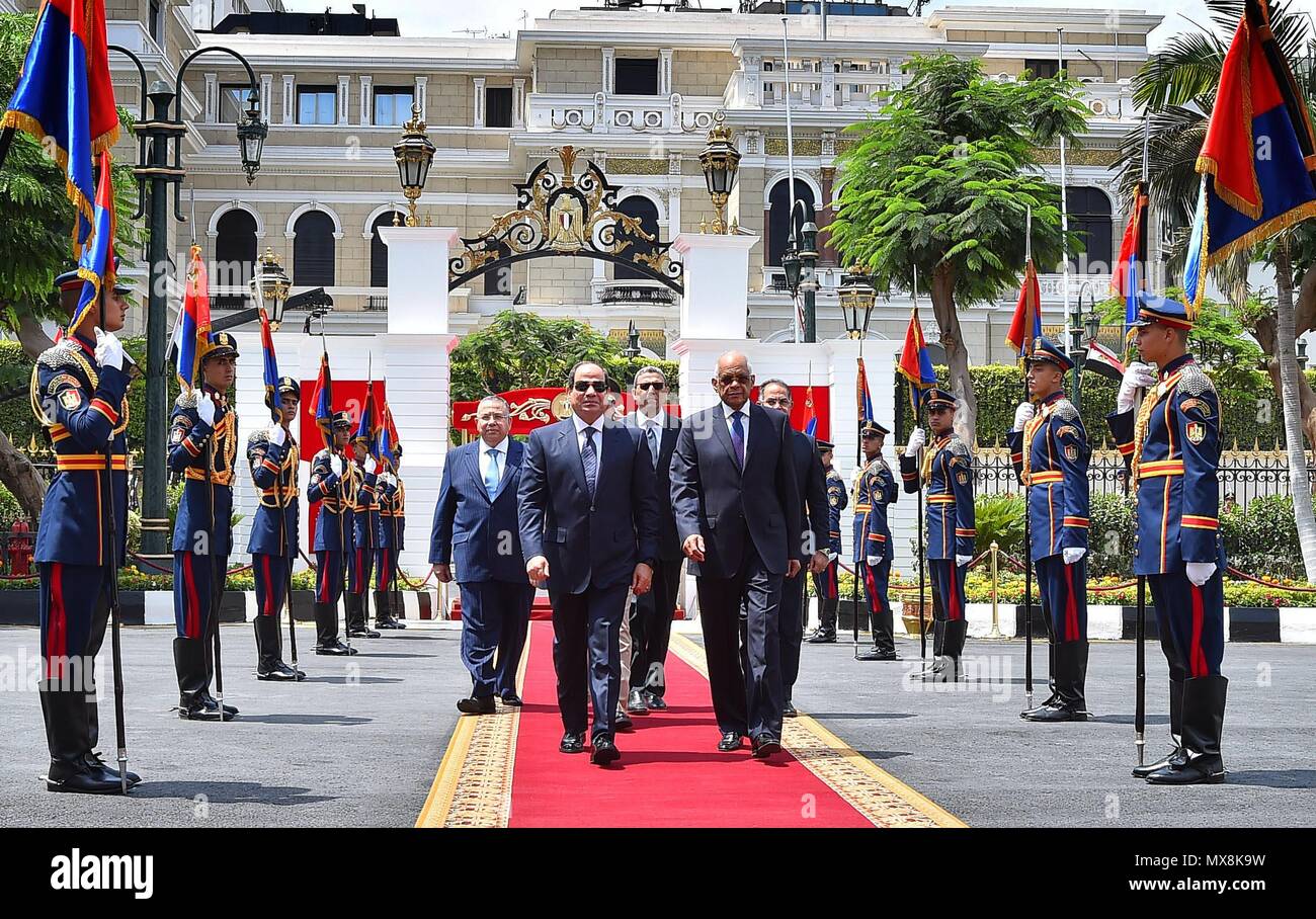 Cairo, Egypt 2 June 2018 Egyptian President Abdel Fattah ElSisi