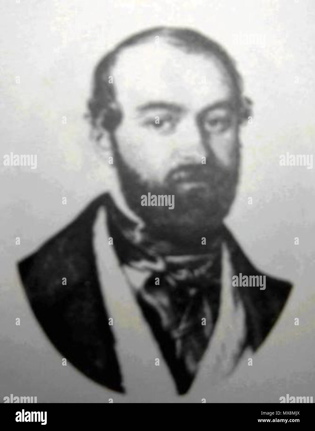 . Portrait of Emile Koechlin (1808-1883) by Josué Dollfus (1796-1887). circa 1850 (?). This file is lacking author information. 186 Emile Koechlin Stock Photo