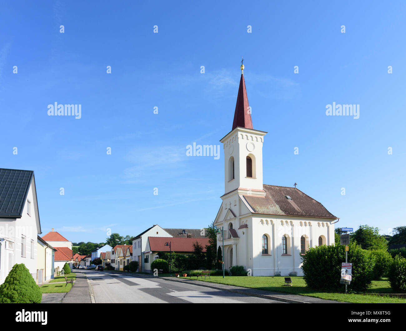 Mannersdorf an der Rabnitz: church in Liebing in Austria, Burgenland, Mittelburgenland Stock Photo