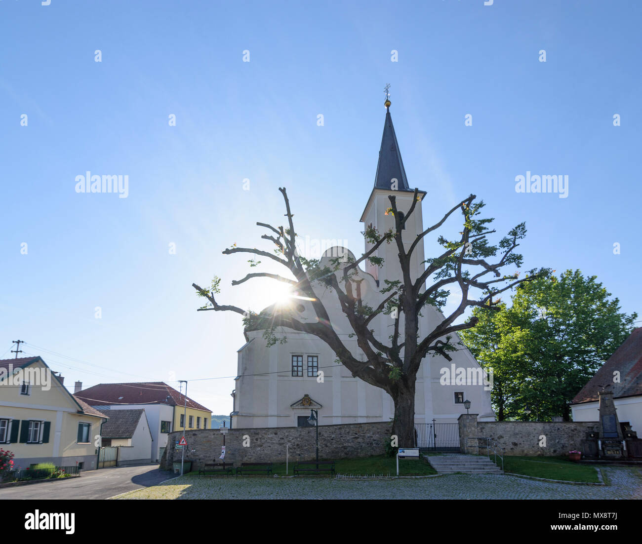 Mannersdorf an der Rabnitz: church in Rattersdorf in Austria, Burgenland, Mittelburgenland Stock Photo