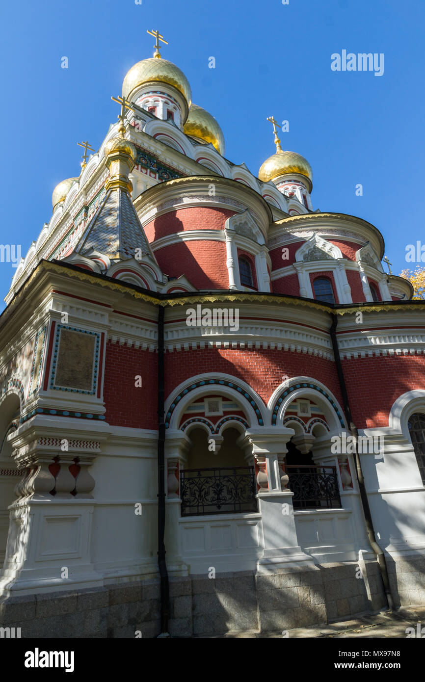 Russian church (Monastery Nativity) in town of Shipka, Stara Zagora