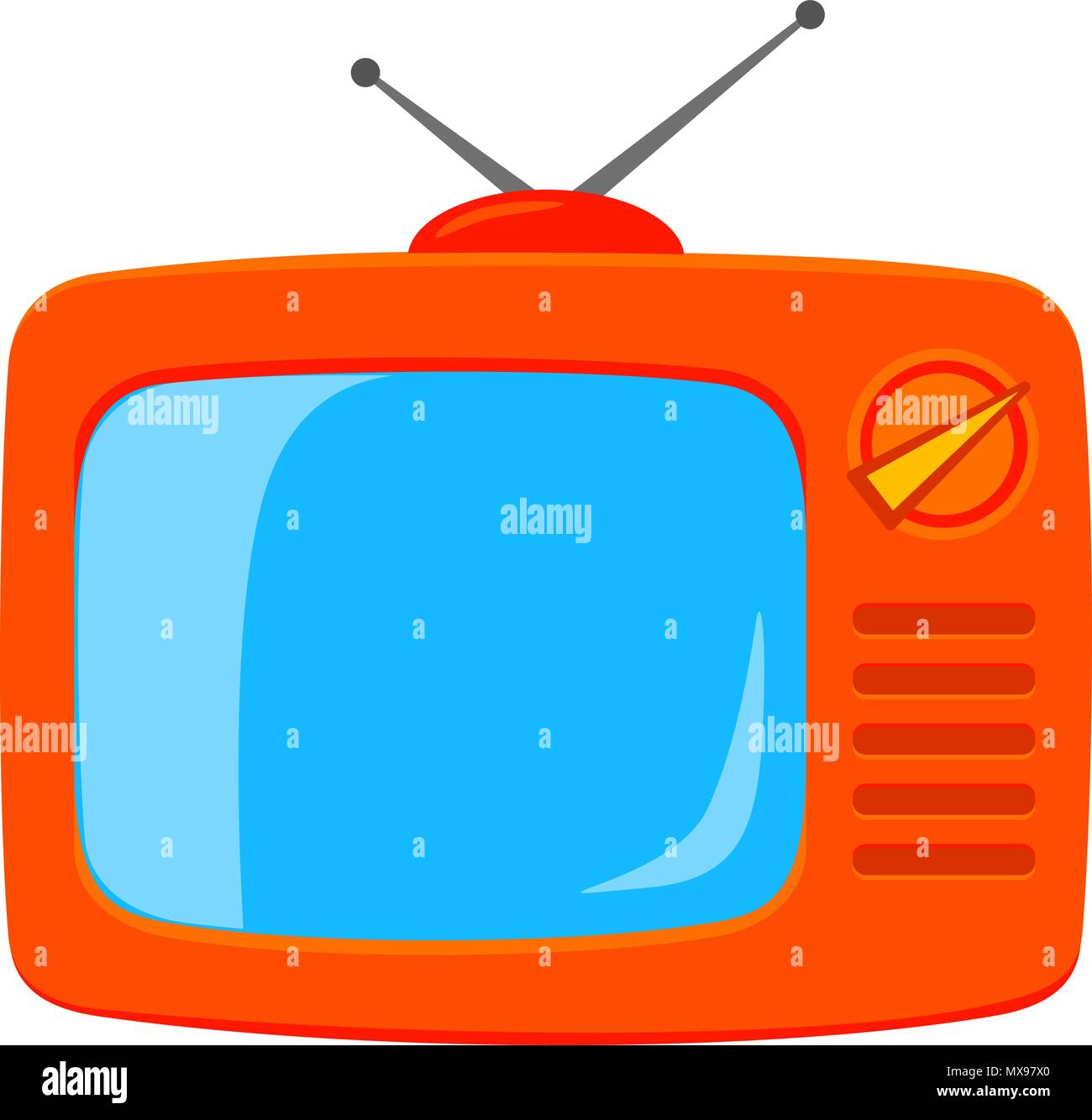 Colorful Cartoon Retro Tv Isolated On White Stock Vector Image Art Alamy Colorful Cartoon Retro Tv Isolated On White Stock Vector Image Art Alamy