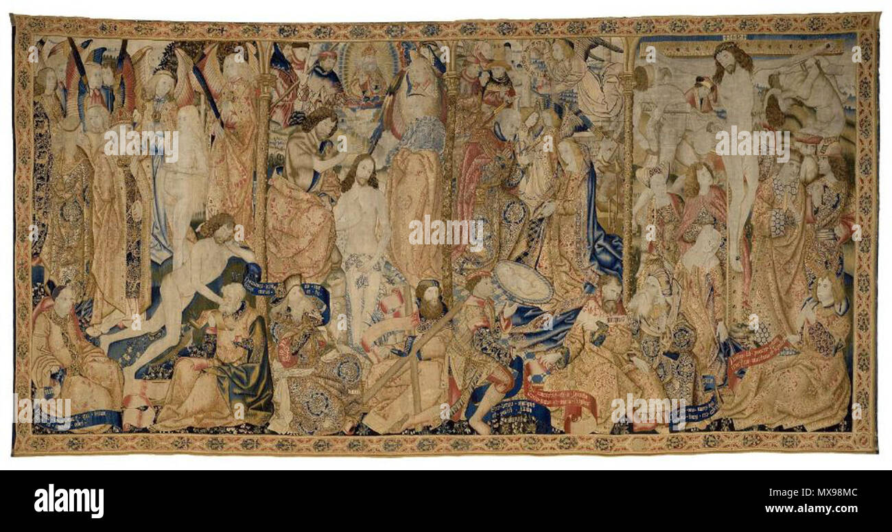 English Flemish tapestry illustrating the first four articles of the(00)