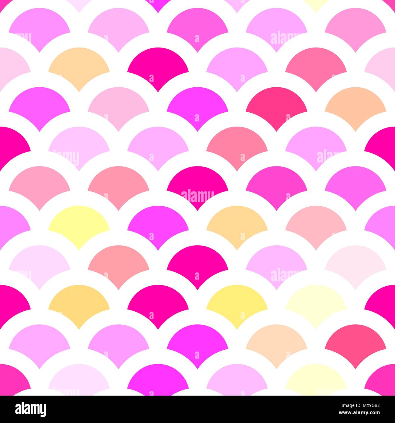 Paper scales seamless squama pink stickers Vector Image