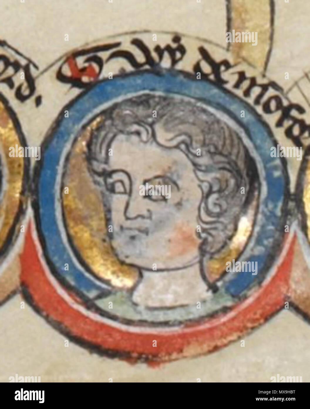 . English: Guy of Montfort (1244) . 13th century. Anonymous 261 GuyMontfort Stock Photo
