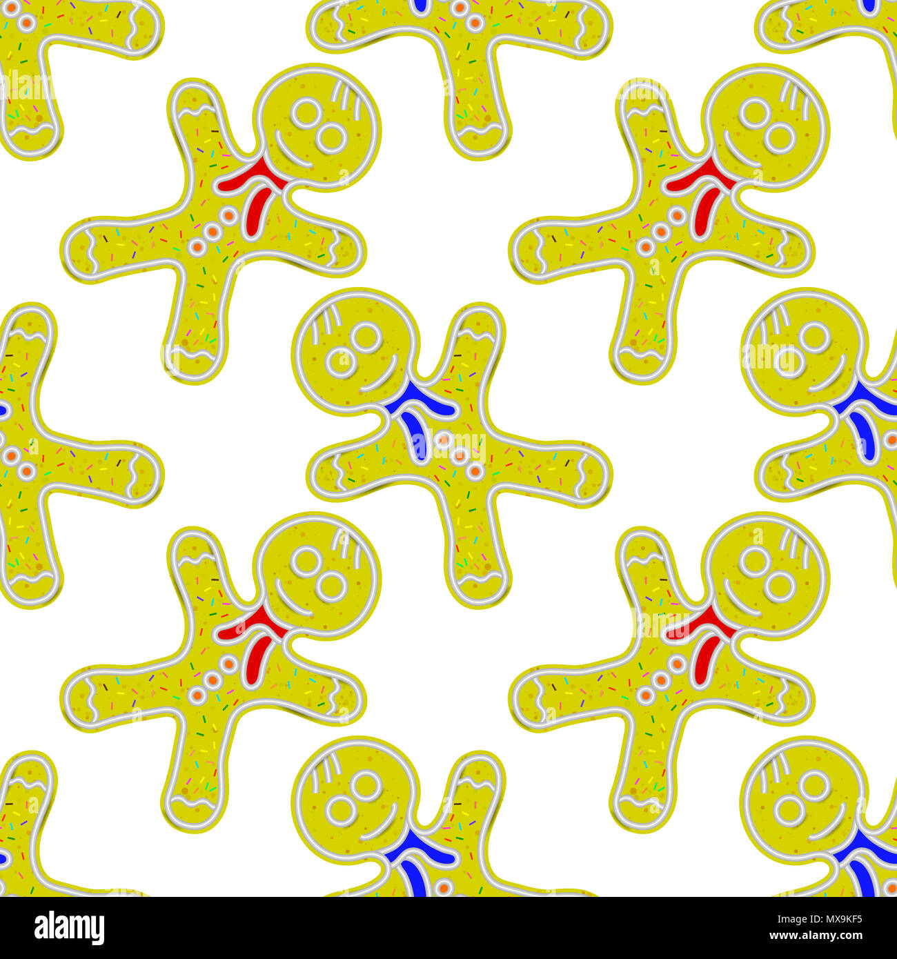gingerbread-man-seamless-pattern-hi-res-stock-photography-and-images
