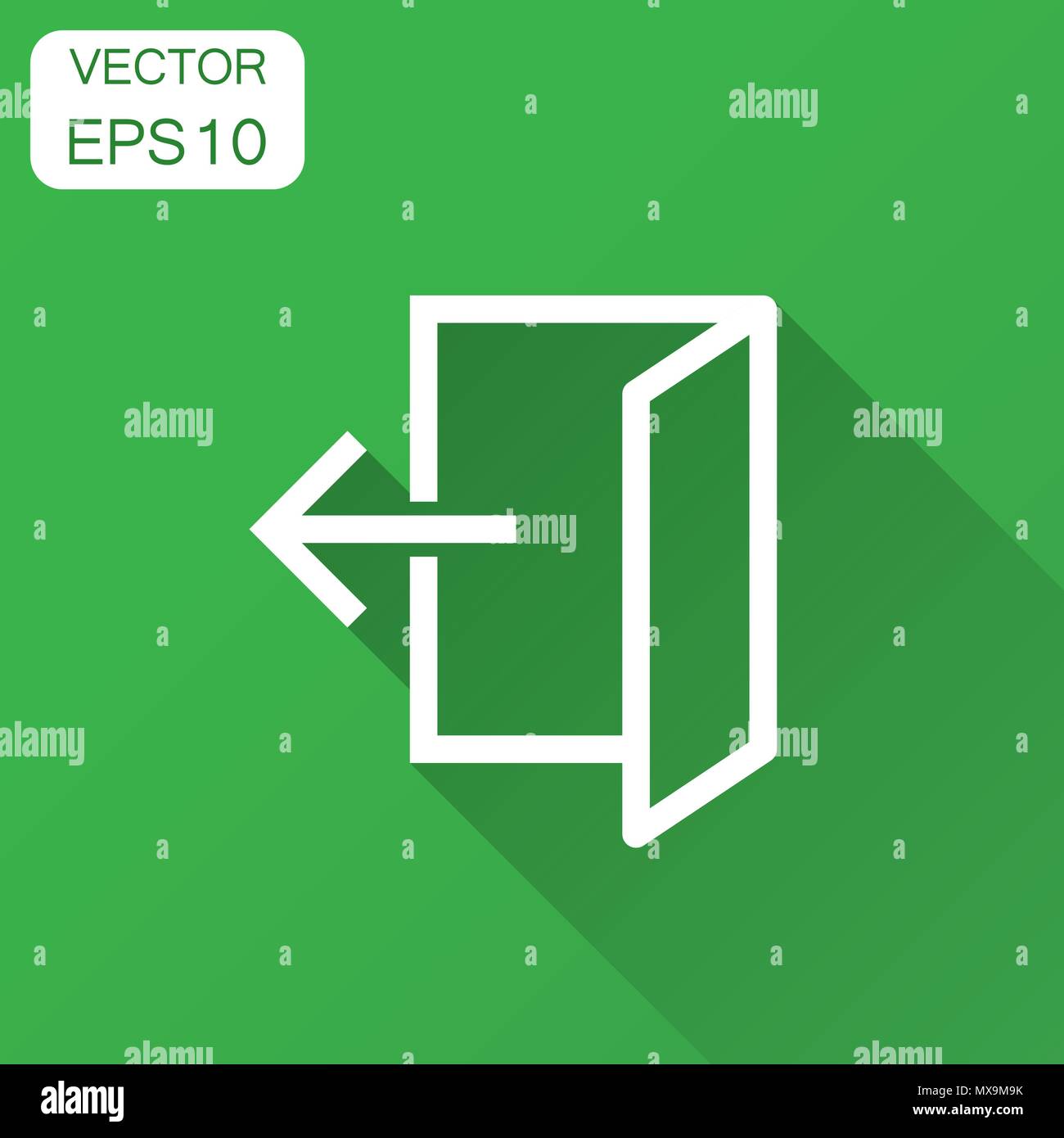 Entrance and exit doorway Stock Vector Images - Alamy