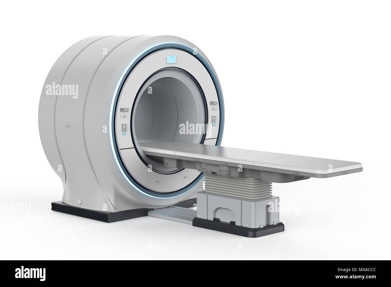 3d rendering mri scan machine or resonance imaging scan device