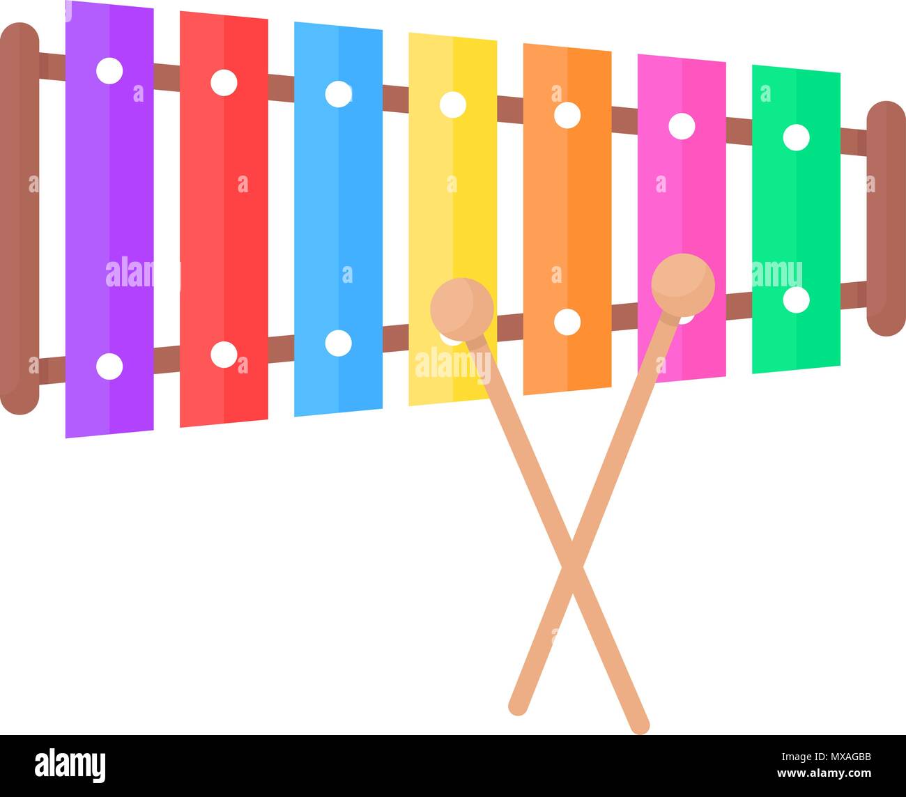simple xylophone toy icon Stock Vector Image & Art - Alamy