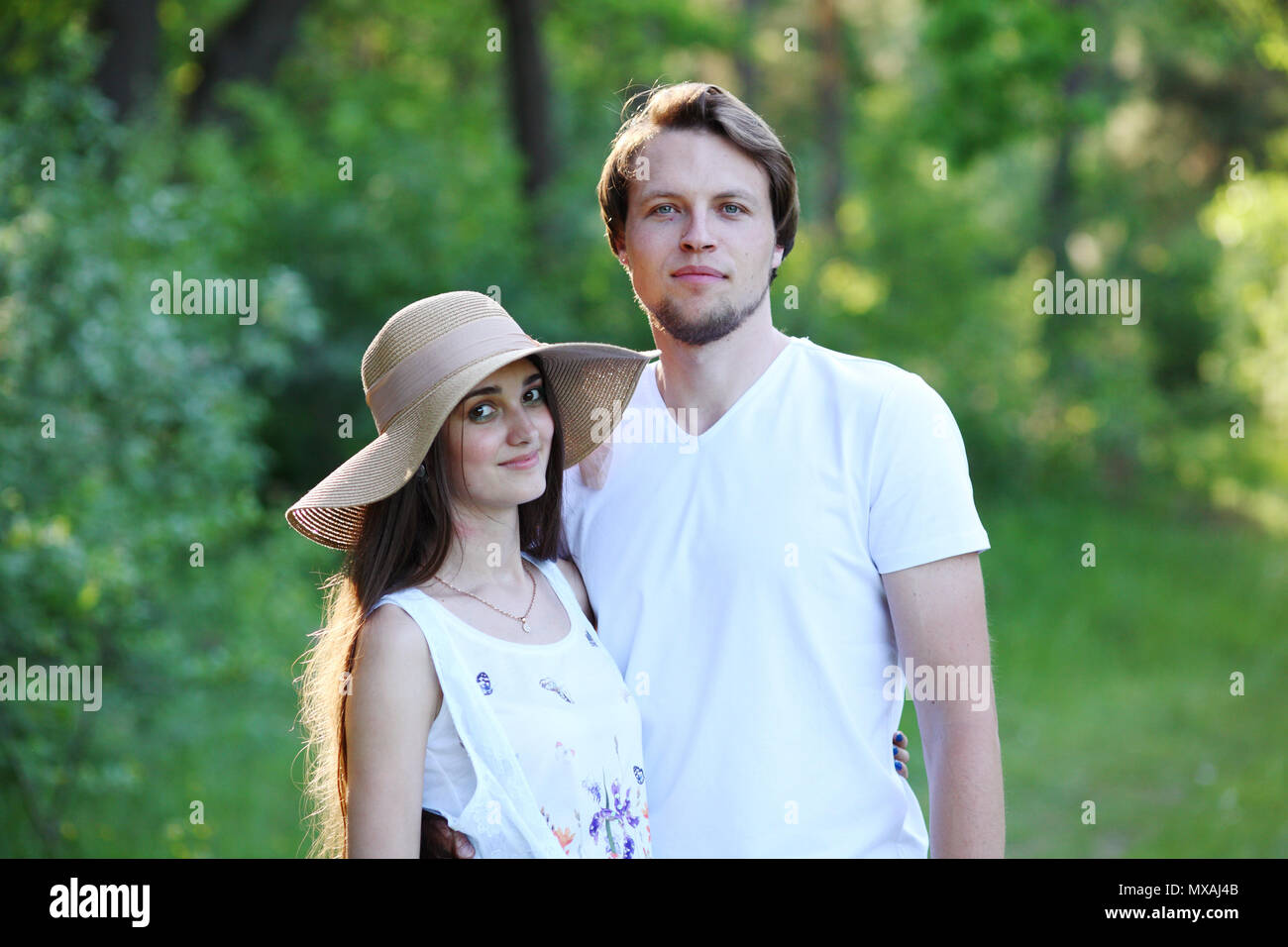 Woman walking woods summer hi-res stock photography and images - Alamy