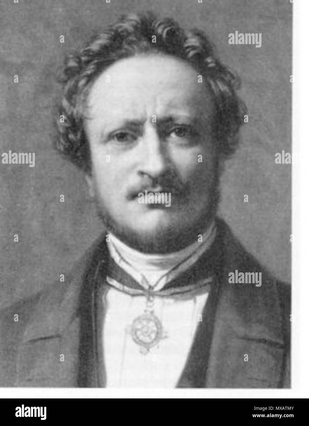 . Deutsch: Porträt des Physiologen und Meeresbiologen Johannes Müller (1801–1858) . before 1858. Unknown 320 Johannes Mueller Stock Photo