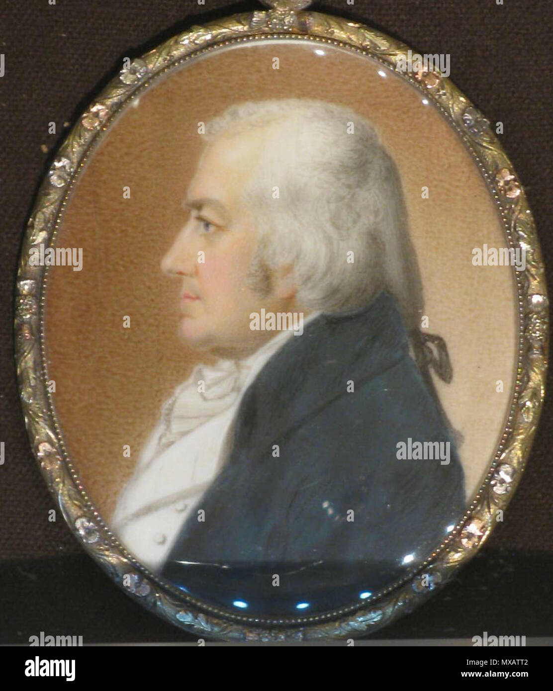 . John Beale Bordley 1821 Joseph Robinson watercolor on ivory image (oval): 2 7/8 x 2 1/4 in. (7.3 x 5.9 cm) Smithsonian American Art Museum Bequest of Mary Elizabeth Spencer 1999.27.42 Smithsonian American Art Museum 3rd Floor, Luce Foundation Center . 1 March 2009, 16:47:48. pohick2 321 John Beale Bordley 1999.27.42 Stock Photo