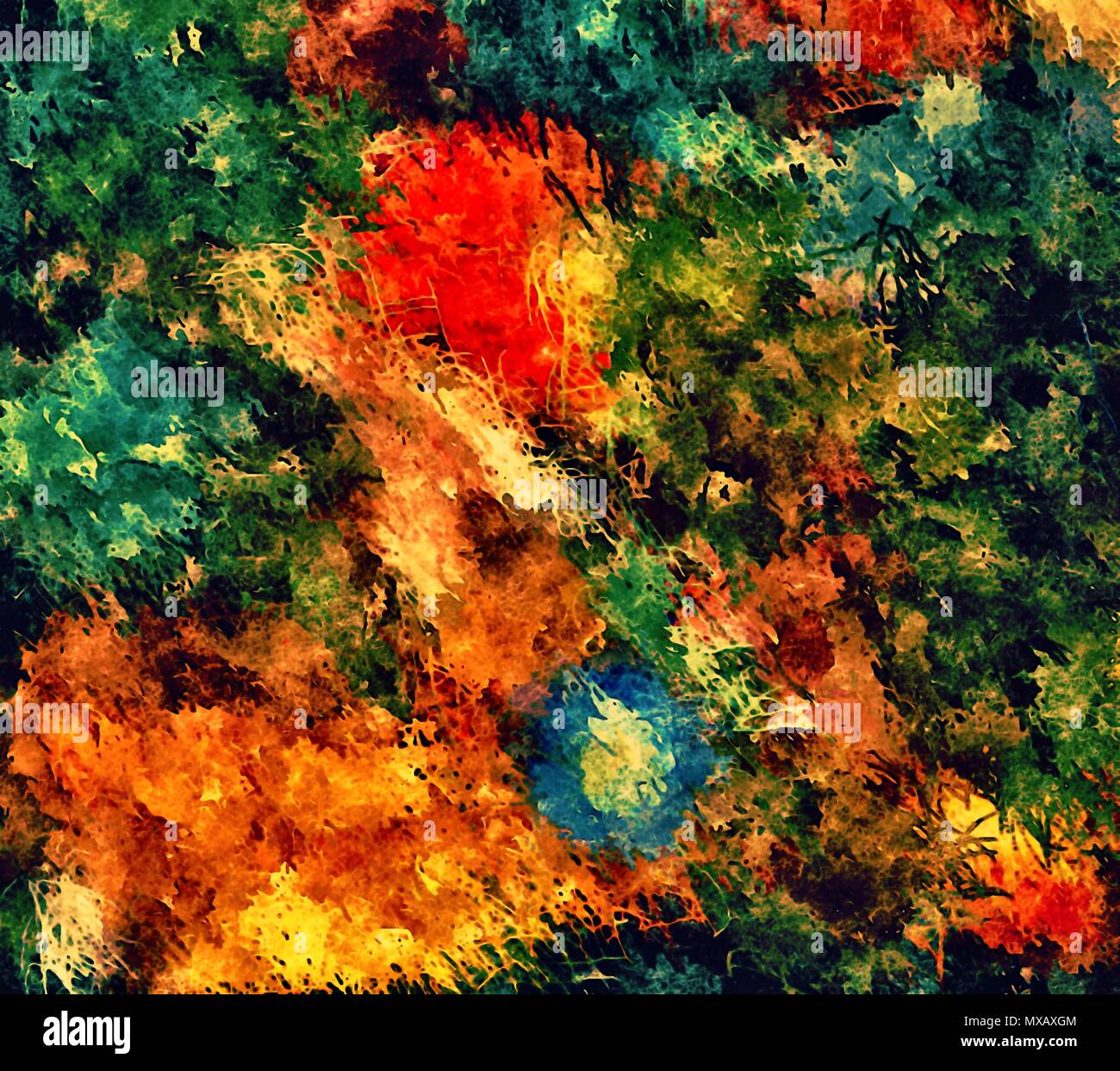 abstract psychedelic background from color chaotic brush strokes of ...