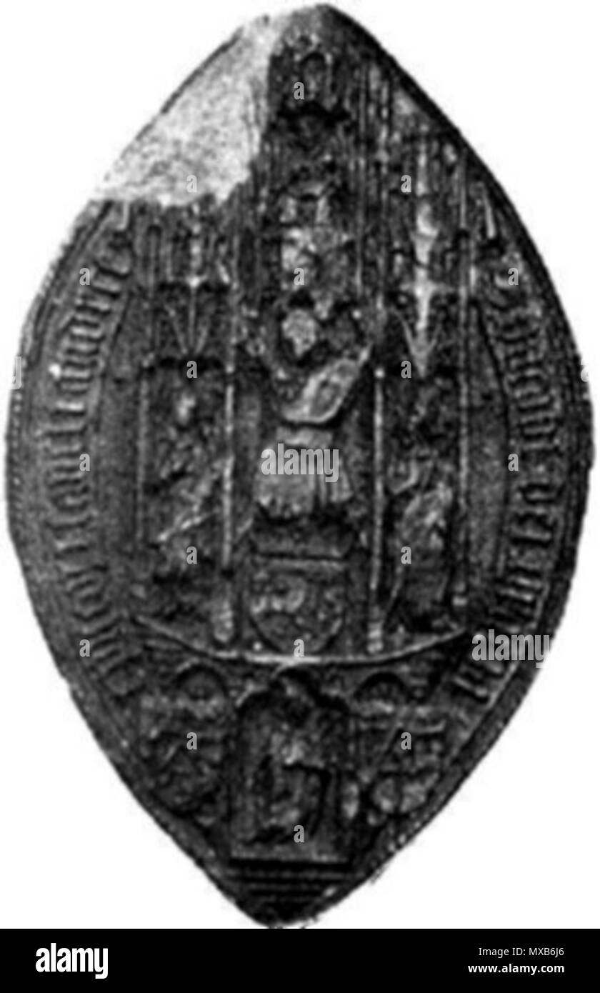 . The seal of James Kennedy, of St Andrews. . This file is