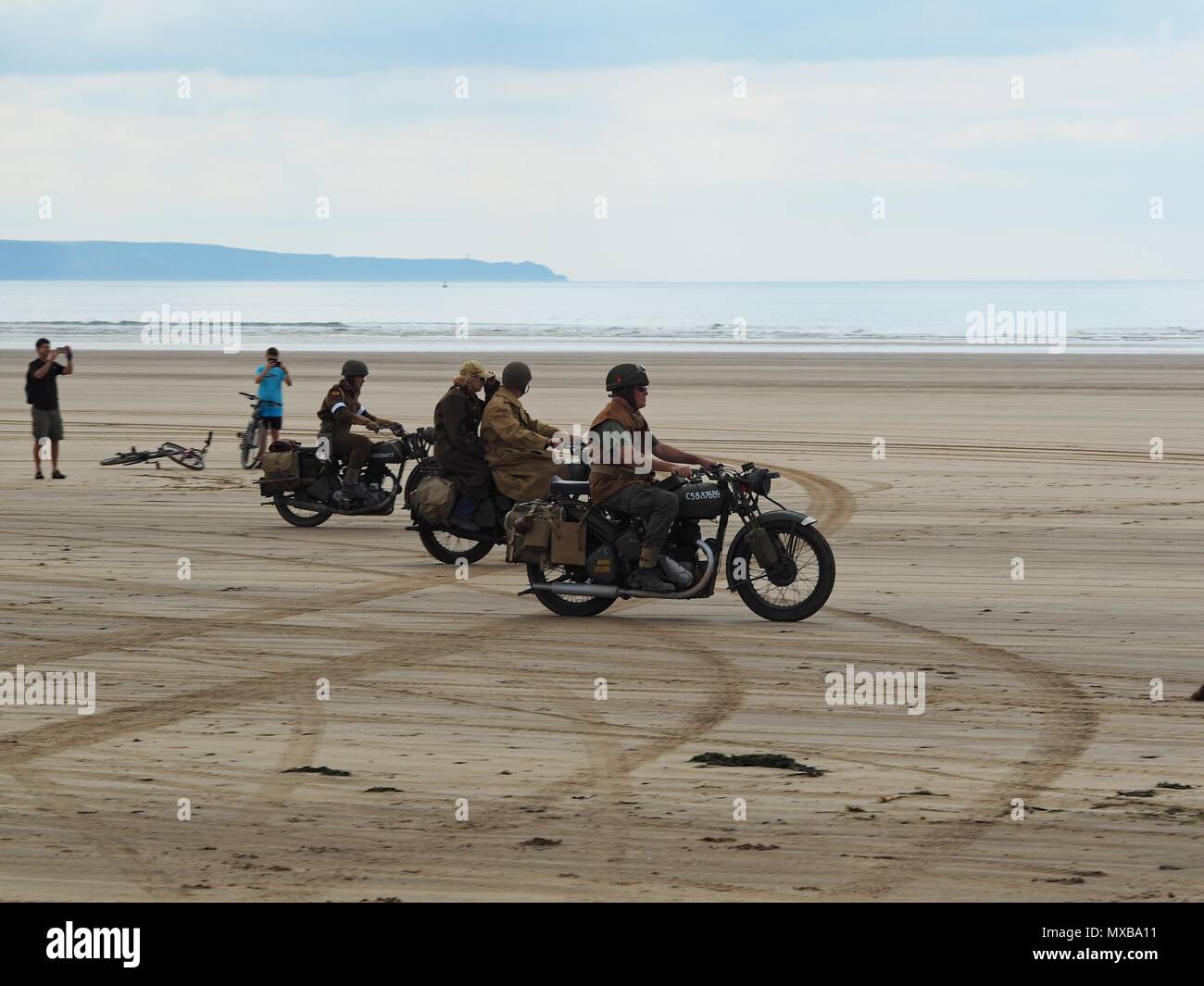 Devon D-Day 75th anniversary Saunton Beach, North Devon, UK Stock Photo