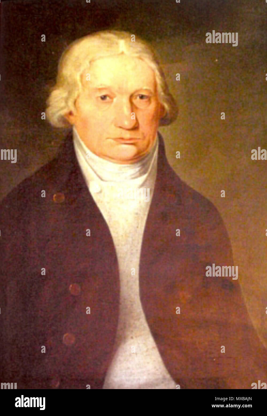 . Čeština: Josef Rosenauer (1735 - 1804), Český inženýr. circa 1800. neznámí 325 Josef Rosenauer (1735-1804) Stock Photo