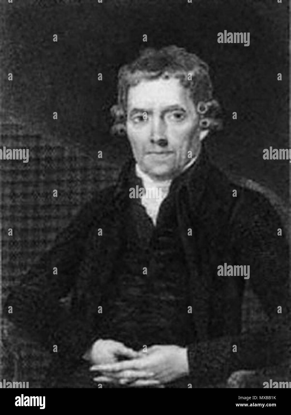 . English: 'Joseph Johnson.' William Sharp after Moses Haughton. Oxford Dictionary of National Biography. Only known portrait of Johnson. . This file is lacking author information. 326 JosephJohnson Stock Photo