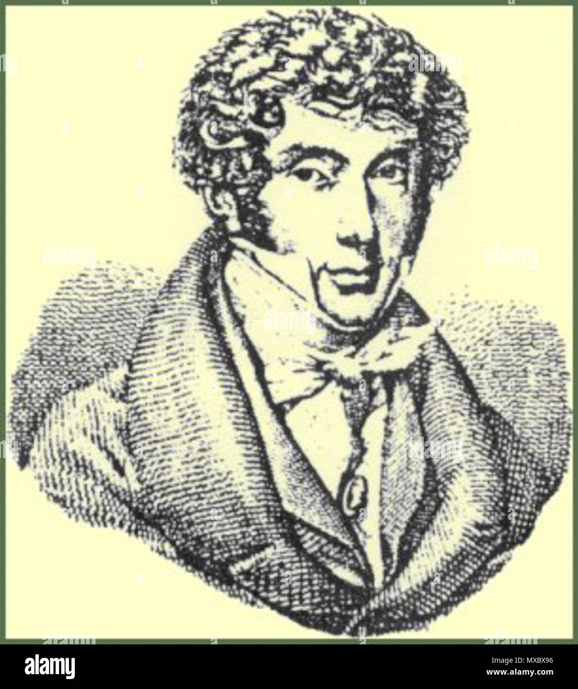 . English Portrait of the french flutist Louis Drouet Русский Портрет