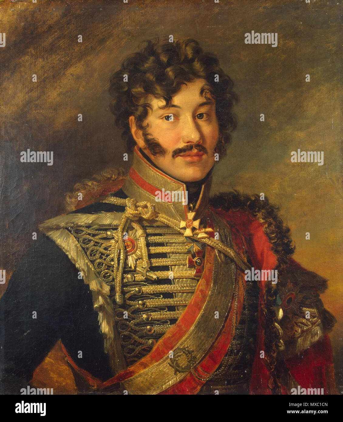 . Russian general-l. Lanskoy, Sergey Nicolaevich (С. Н. Ланской)(1774 – 1814) . between 1822 and 1825. Geo Dawe 359 Lanskoy S N Stock Photo