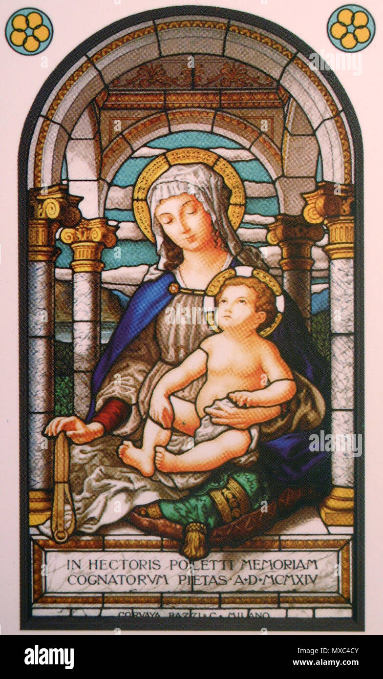 Riproduzione della Madonna della Cintura di it:Bellagio (1914) . 27 April  2008. it:Utente:RaminusFalcon 386 MadonnaCintura Stock Photo - Alamy