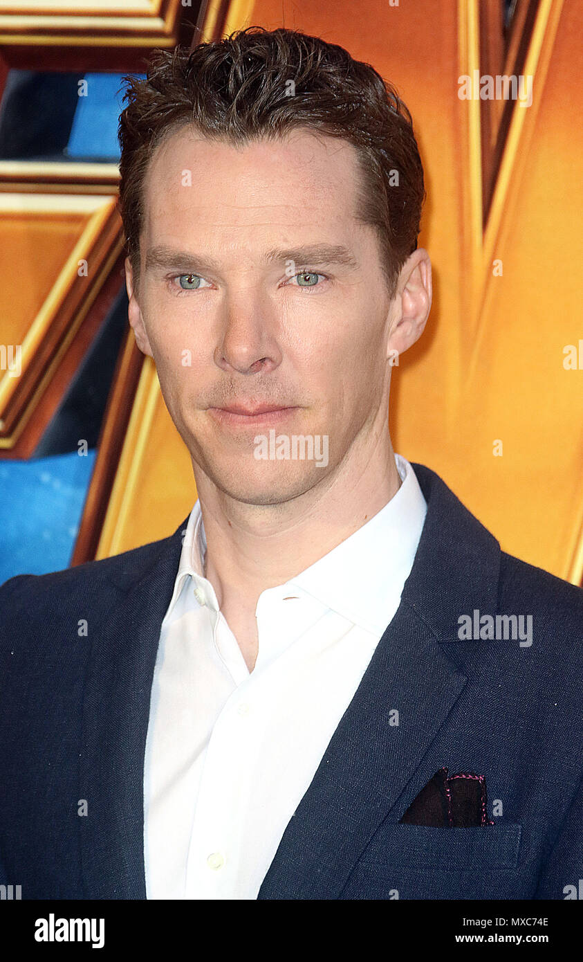 April 08, 2018 - Benedict Cumberbatch attending 'Avengers Infinity War' UK Fan Event, Television Studios White City in London, England, UK Stock Photo