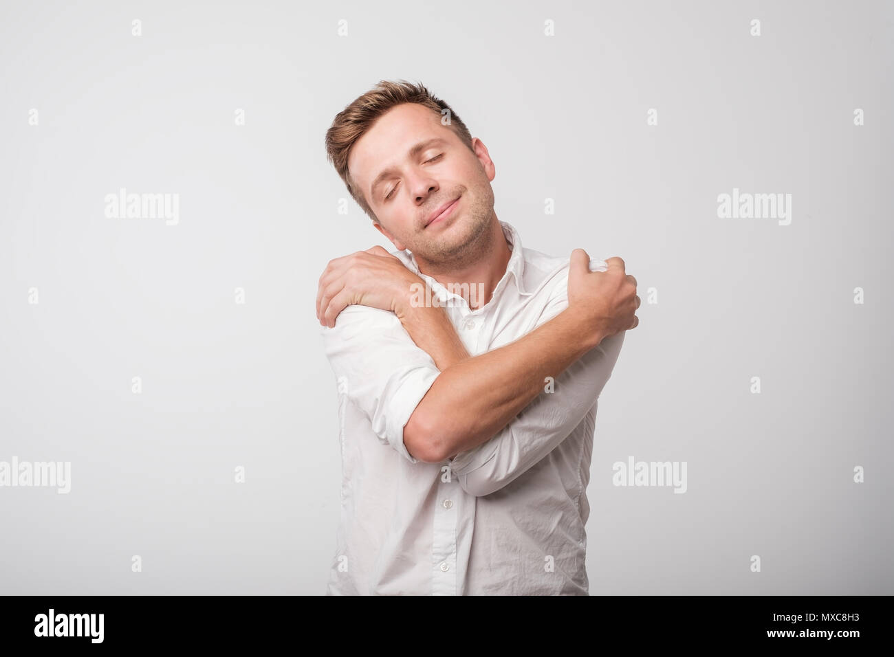 Hug yourself concept hi-res stock photography and images - Alamy
