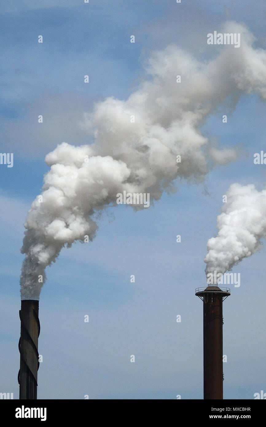 emission of toxic gasses into the atmosphere Stock Photo Alamy