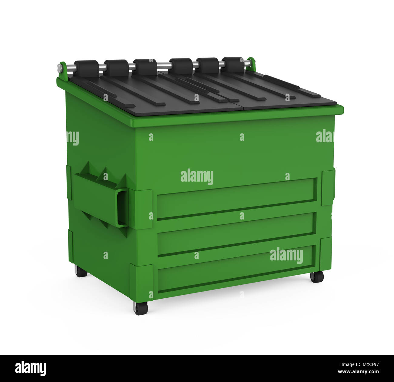 Recycle Dumpster Isolated Stock Photo Alamy