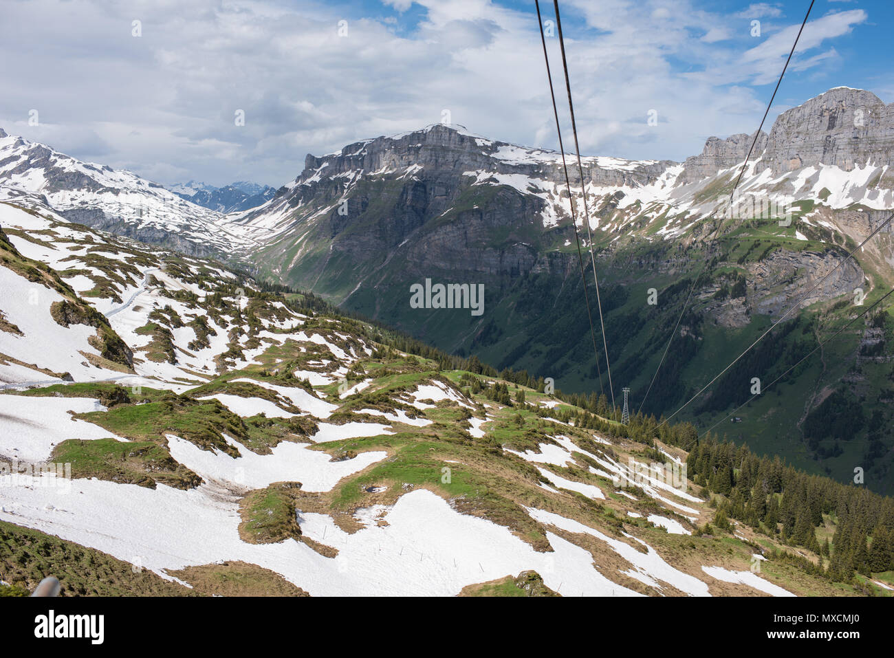 Urnerboden switzerland biggest alp in swiss Stock Photo