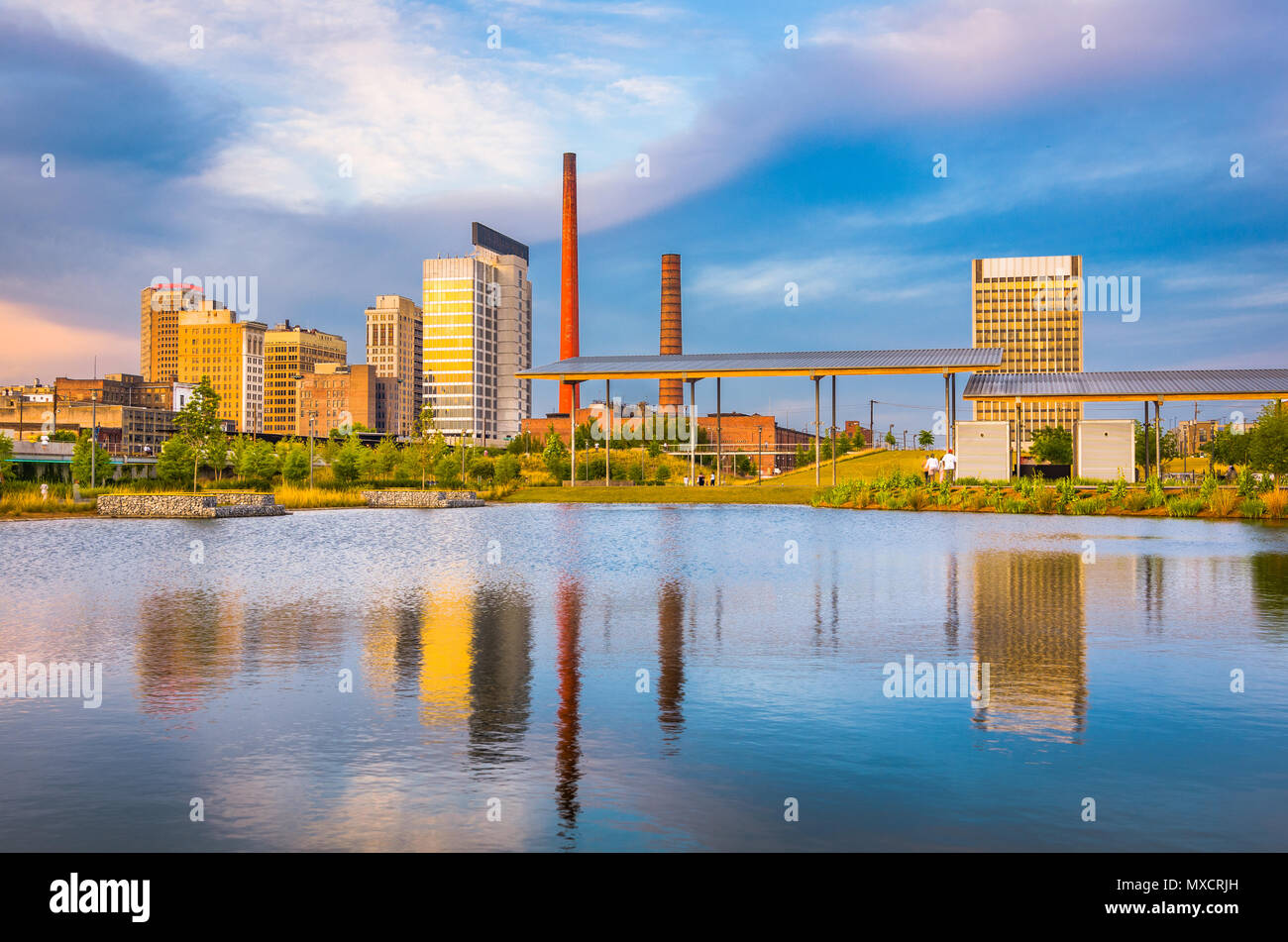 Birmingham, Alabama, USA downtown city skyline Stock Photo Alamy