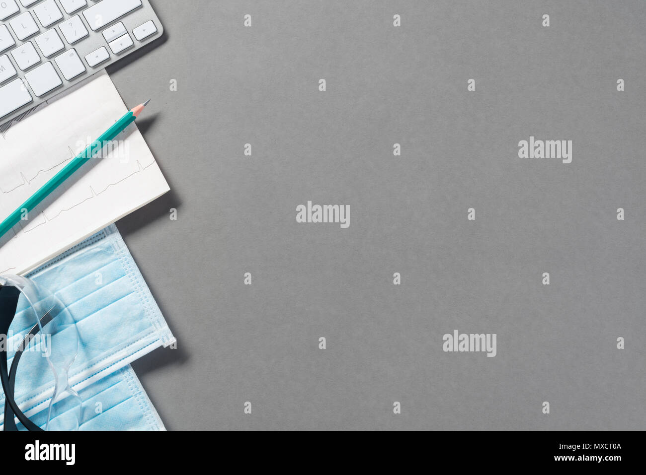 Workplace of health worker Stock Photo - Alamy